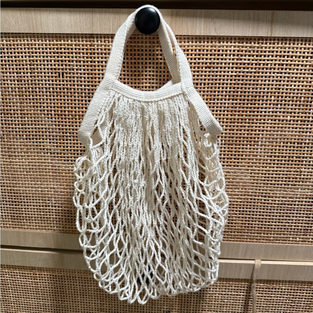 White Mesh Tote Bag